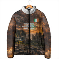 Ireland UFO Padded Jacket Irish Landscape Answer The Call