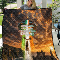 Ireland UFO Quilt Irish Landscape Answer The Call
