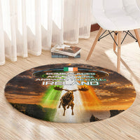 Ireland UFO Round Carpet Irish Landscape Answer The Call