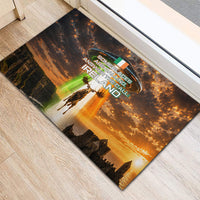 Ireland UFO Rubber Doormat Irish Landscape Answer The Call