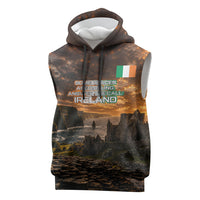 Ireland UFO Sleeveless Hoodie Irish Landscape Answer The Call