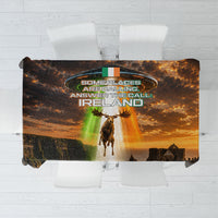 Ireland UFO Tablecloth Irish Landscape Answer The Call