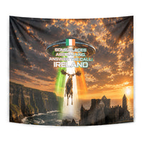 Ireland UFO Tapestry Irish Landscape Answer The Call