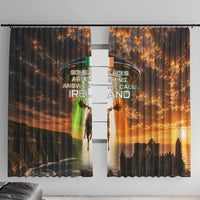 Ireland UFO Window Curtain Irish Landscape Answer The Call