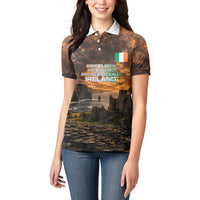 Ireland UFO Women Polo Shirt Irish Landscape Answer The Call