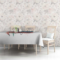 American Flag Fishing Tablecloth with Fishing Rods and Lures Watercolor Style Design - Wonder Print Shop