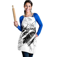 Dartboard Skull Darts Apron with Torn Stone Texture and Cracked Marble Design - Wonder Print Shop