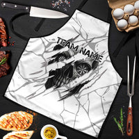 Dartboard Skull Darts Apron with Torn Stone Texture and Cracked Marble Design - Wonder Print Shop