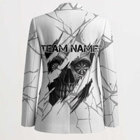 Dartboard Skull Darts Blazer with Torn Stone Texture and Cracked Marble Design - Wonder Print Shop