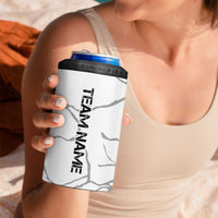 Dartboard Skull Darts 4 in 1 Can Cooler Tumbler with Torn Stone Texture and Cracked Marble Design - Wonder Print Shop