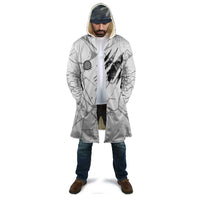 Dartboard Skull Darts Cloak with Torn Stone Texture and Cracked Marble Design - Wonder Print Shop