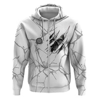Dartboard Skull Darts Hoodie with Torn Stone Texture and Cracked Marble Design - Wonder Print Shop