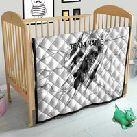 Dartboard Skull Darts Quilt with Torn Stone Texture and Cracked Marble Design - Wonder Print Shop