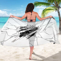 Dartboard Skull Darts Sarong with Torn Stone Texture and Cracked Marble Design - Wonder Print Shop