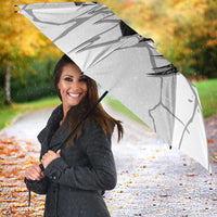 Dartboard Skull Darts Umbrella with Torn Stone Texture and Cracked Marble Design - Wonder Print Shop