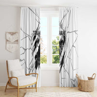 Dartboard Skull Darts Window Curtain with Torn Stone Texture and Cracked Marble Design - Wonder Print Shop