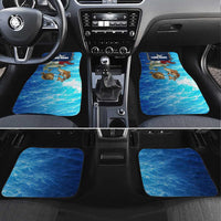 Texas Flag Fishing Car Mats with Ocean Fish Graphic and Blue Water Background - Wonder Print Shop