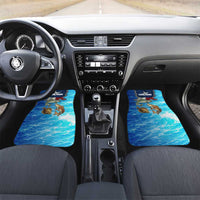 Texas Flag Fishing Car Mats with Ocean Fish Graphic and Blue Water Background - Wonder Print Shop