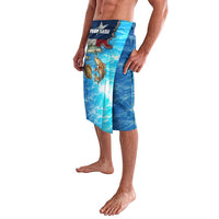 Texas Flag Fishing Lavalava with Ocean Fish Graphic and Blue Water Background - Wonder Print Shop