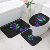 Neon Dartboard Darts Bathroom Set with Colorful Target and Psychedelic Swirl Pattern - Wonder Print Shop