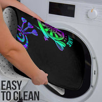 Neon Dartboard Darts Bathroom Set with Colorful Target and Psychedelic Swirl Pattern - Wonder Print Shop