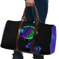 Neon Dartboard Darts Travel Bag with Colorful Target and Psychedelic Swirl Pattern - Wonder Print Shop