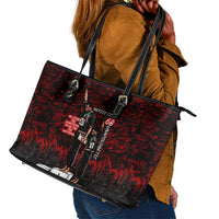 Mexico City 1968 Black Power Salute Leather Tote Bag Unapologetic Civil Rights History Urban Graffiti Art