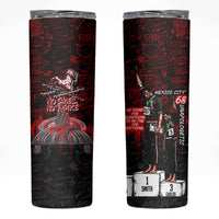 Mexico City 1968 Black Power Salute Skinny Tumbler Unapologetic Civil Rights History Urban Graffiti Art