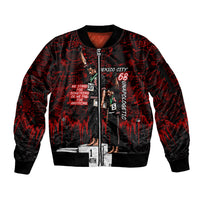 Mexico City 1968 Black Power Salute Sleeve Zip Bomber Jacket Unapologetic Civil Rights History Urban Graffiti Art