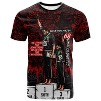 Mexico City 1968 Black Power Salute T shirt Unapologetic Civil Rights History Urban Graffiti Art