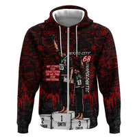 Mexico City 1968 Black Power Salute Zip Hoodie Unapologetic Civil Rights History Urban Graffiti Art
