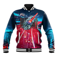 African American 1968 Black Power Salute Baseball Jacket Retro Cyberpunk Sci-Fi Tech Civil Rights Art