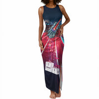 African American 1968 Black Power Salute Tank Maxi Dress Retro Cyberpunk Sci-Fi Tech Civil Rights Art
