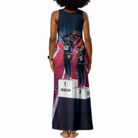 African American 1968 Black Power Salute Tank Maxi Dress Retro Cyberpunk Sci-Fi Tech Civil Rights Art