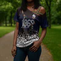 Black Power Salute African Human Rights Cross Shoulder Shirt Civil Rights Movement OPHR Mexico City 1968 Retro