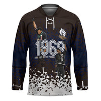 Black Power Salute African Human Rights Hockey Jersey Civil Rights Movement OPHR Mexico City 1968 Retro