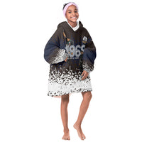 Black Power Salute African Human Rights Kid Wearable Blanket Hoodie Civil Rights Movement OPHR Mexico City 1968 Retro