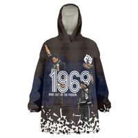 Black Power Salute African Human Rights Kid Wearable Blanket Hoodie Civil Rights Movement OPHR Mexico City 1968 Retro