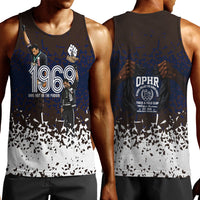 Black Power Salute African Human Rights Men Tank Top Civil Rights Movement OPHR Mexico City 1968 Retro