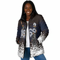 Black Power Salute African Human Rights Padded Jacket Civil Rights Movement OPHR Mexico City 1968 Retro