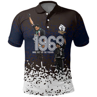 Black Power Salute African Human Rights Polo Shirt Civil Rights Movement OPHR Mexico City 1968 Retro