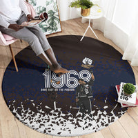 Black Power Salute African Human Rights Round Carpet Civil Rights Movement OPHR Mexico City 1968 Retro