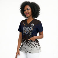 Black Power Salute African Human Rights Scrub Top Civil Rights Movement OPHR Mexico City 1968 Retro