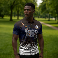 Black Power Salute African Human Rights Zipper Polo Shirt Civil Rights Movement OPHR Mexico City 1968 Retro