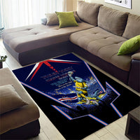 Personalized Cape Verde Blue Sharks Area Rug African Pride Dynamic Stadium Soccer Graphic Art