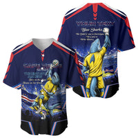 Personalized Cape Verde Blue Sharks Baseball Jersey African Pride Dynamic Stadium Soccer Graphic Art