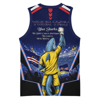 Personalized Cape Verde Blue Sharks Basketball Jersey African Pride Dynamic Stadium Soccer Graphic Art
