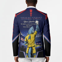 Personalized Cape Verde Blue Sharks Blazer African Pride Dynamic Stadium Soccer Graphic Art