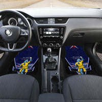 Personalized Cape Verde Blue Sharks Car Mats African Pride Dynamic Stadium Soccer Graphic Art