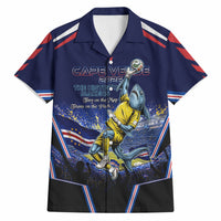 Personalized Cape Verde Blue Sharks Hawaiian Shirt African Pride Dynamic Stadium Soccer Graphic Art